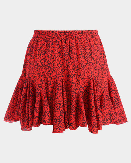 Midsize Cute Meet Ruffle Pleated Mini Skirt