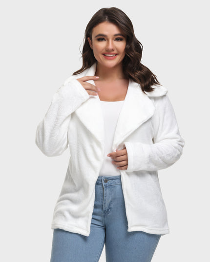 Midsize Sexy Slim Lapel Plush Jacket