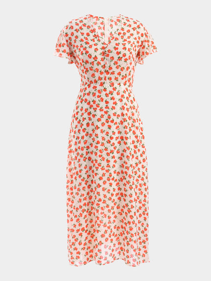Midsize French Flair Vintage FLoral Dress