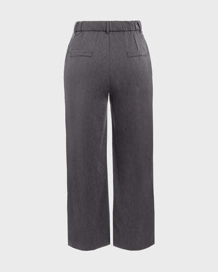 Midsize Classic Cut Drape Suit Pants