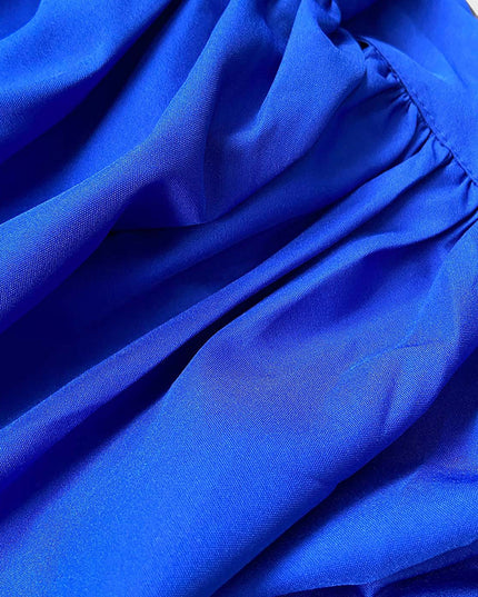 Flowy A-Line Puff Sleeve Dress