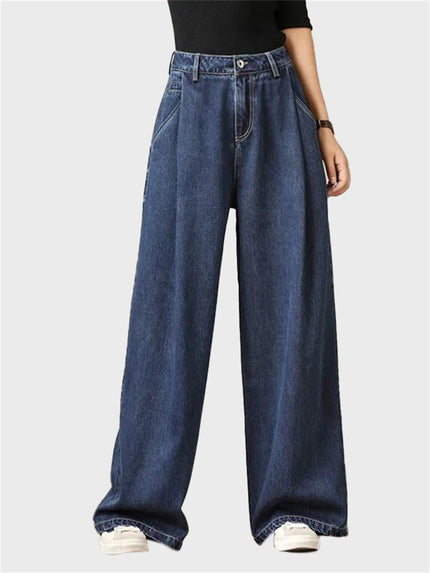 Vintage High-Waisted Wide-Leg Jeans