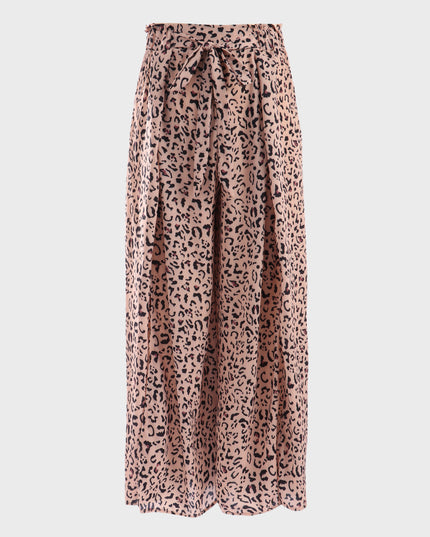 Midsize Leopard Printed Split Pants